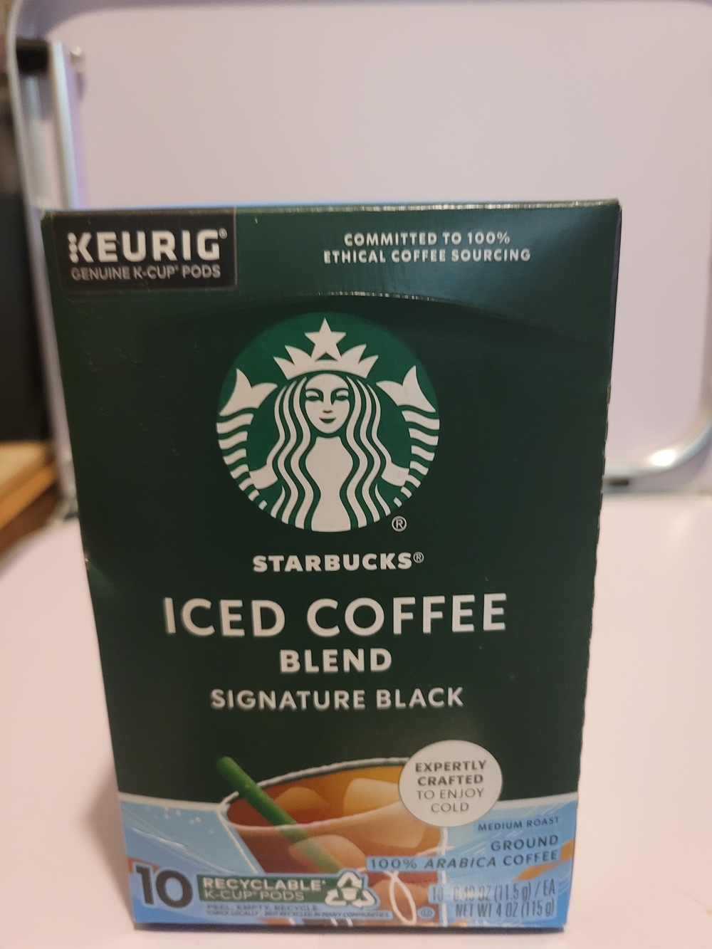 Starbucks Iced Coffee Signature Black 10ct Kcups Bb 11/2026